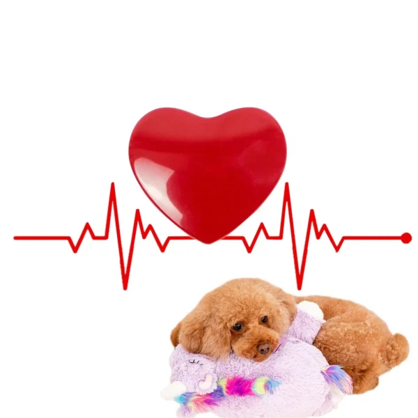 Low Decibel Heartbeat Puppy Training Toys Snuggle Anxiety Relieves Sleeping Dog - Image 5