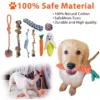 18pcs Dog Toys Puppy Toys Rope Toys Braided Rope Chew Play Toys Teething Toys - Image 4